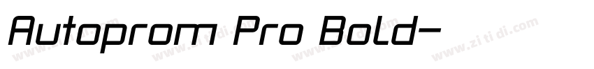 Autoprom Pro Bold字体转换 Autoprom Pro Bold字体转换